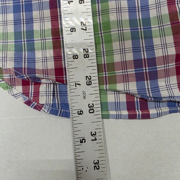 Banana Republic‎ Softwash Tailored Slim Fit Plaid Button Down Shirt L - Picture 7 of 7